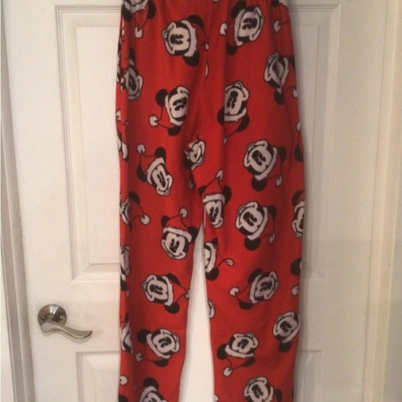 Mickey Mouse Mens Santa Lounge/Sleep Pants Size S - Picture 2 of 5
